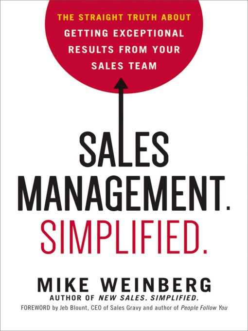 Title details for Sales Management. Simplified. by Mike Weinberg - Wait list